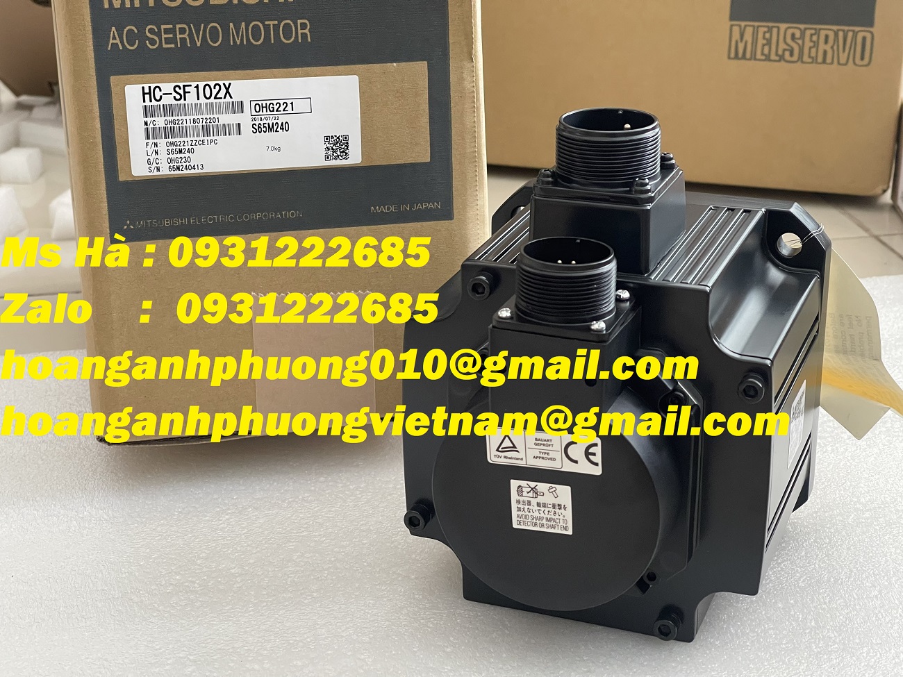 Mitsubishi động cơ nhập HC-SF102X bảo hành 12 tháng đầy đủ